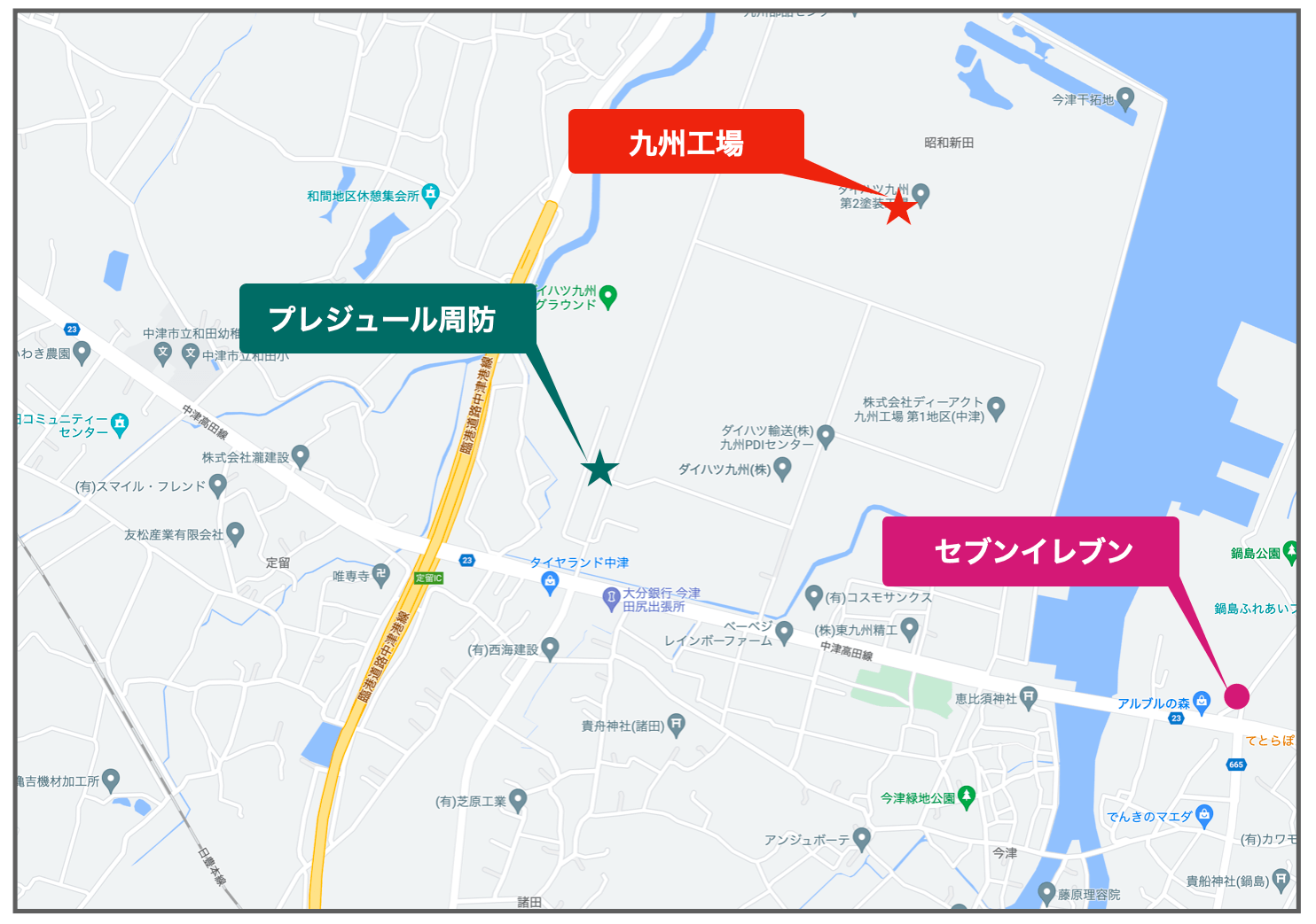 ダイハツ九州マップ